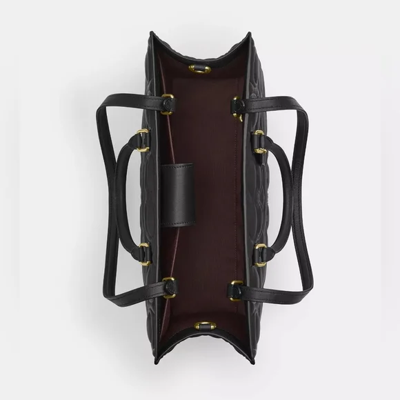 Coach Maggie Tote Bag In Signature Leather NWT - Picture 7 of 8